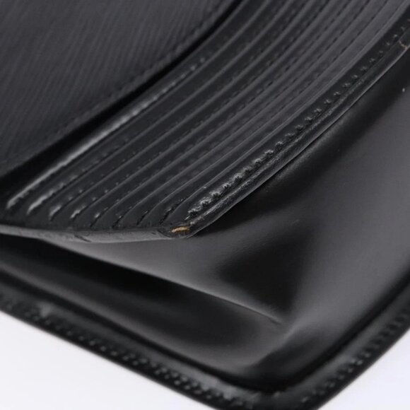 LOUIS VUITTON Epi Tilsitt Shoulder Bag Black M52482 LV Auth BA5230 - Picture 4 of 16